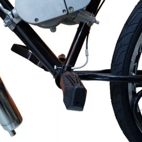 Estribo Freio No Pé Para Bike Motorizada - Estribim 45mm