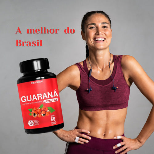 Pó Guaraná 120 Cápsulas 500mg Legitimo Aumenta Concentração