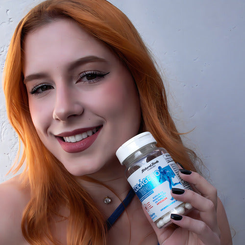 Natural Foods Pote Colageno Tipo 2 + Vitaminas Joelho E Articulação 60 Capsulas Sem Sabor