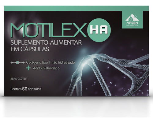 Motilex Ha C/60 Caps - Colágeno Tipo Ii + Ácido Hialurônico