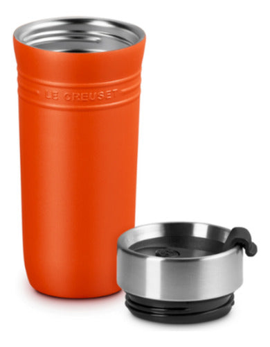 Caneca Térmica Inox 350 Ml On The Go Laranja Le Creuset