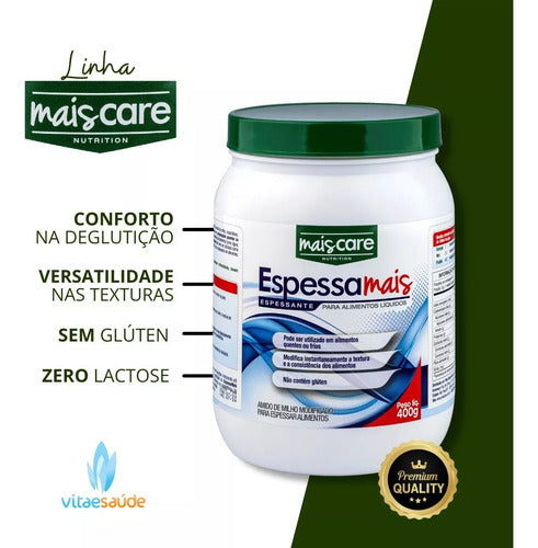 Espessante Alimentar Em Pó Mais Care 1kg Texturas Suaves
