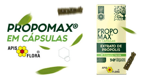 Propomax Extrato De Própolis Verde 30 Capsulas - Apis Flora Sabor Sem sabor