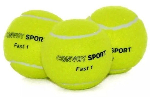 Kit Com 3 Bolas De Tênis Esporte Lazer Treino Fast
