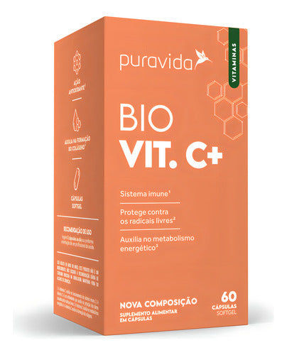 Bio Vit C+ Puravida 60 Cápsulas Vitamina C
