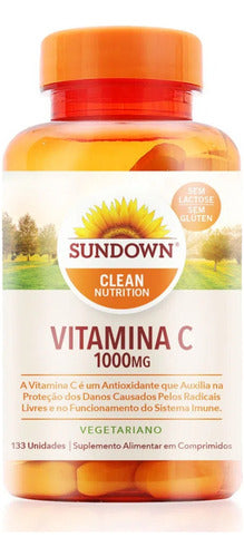 Vitamina C 1000mg 133 Comprimidos Sundown Naturals Ácido Asc Sabor Without flavor