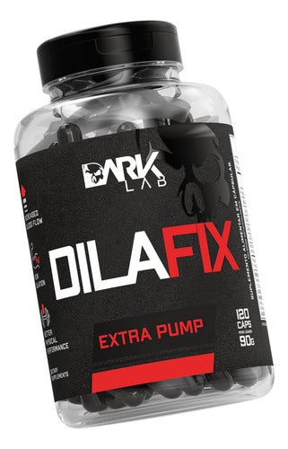 Vasodilatador Dilafix Extra Pump 120 Caps Dark Lab Sabor Sem sabor