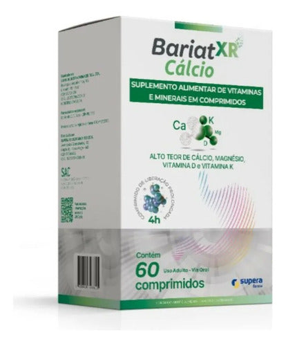 Bariat Xr Cálcio 60 Comprimidos Sabor Sem Sabor Supera