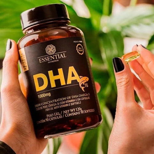 Dha Tg 1000mg (90 Caps) - Essential Nutrition Sabor Sem sabor