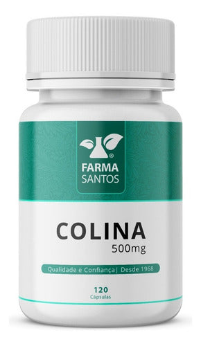 Colina 500mg 120 Cápsulas Sabor Sem Sabor