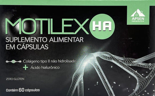 Motilex HA - Colágeno Tipo II + Ácido Hialurônico C/60 Caps