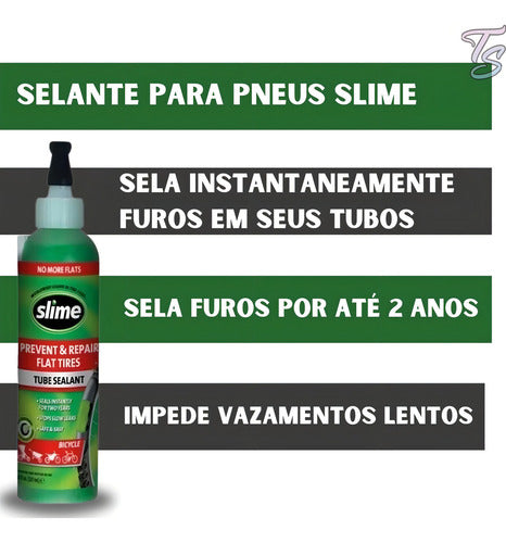 Líquido Selante Slime Pneus Com Câmara 237ml Bicicleta Bike