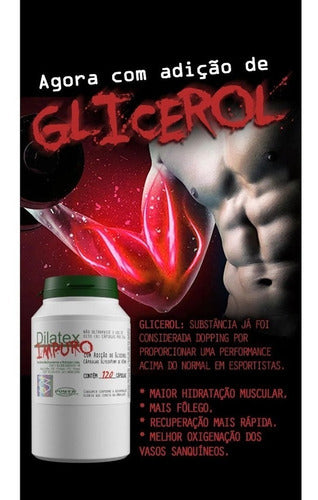 Dilatex Impuro 120caps Arginina + Alanina- Power Supplement Sabor Sem sabor