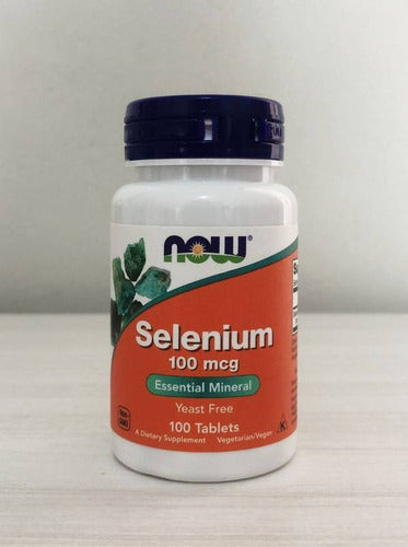 Selenium 100mcg 100 Tabletes Selênio - Now Foods Sabor Sem sabor