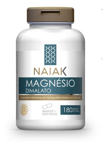 Magnésio Dimalato 180caps De 530mg - Naiak Sabor: Sem Sabor Sabor Sem Sabor