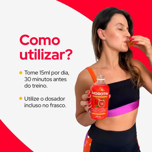 Morotim único Termogenico Liquido Morosil união Vegetal Sabor Laranja Com Frutas Vermelhas