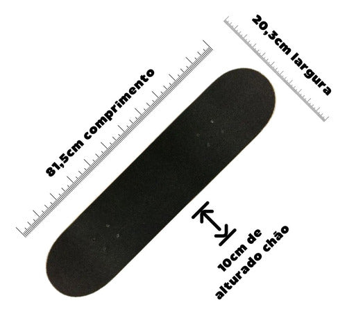 Skate Montado Profissional Cisco Abec 7 Liso Pronto P/ Andar