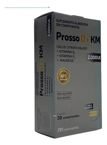 Prosso D+ Km Com 30 Comprimidos 2000ui - Momenta Sabor Sem sabor