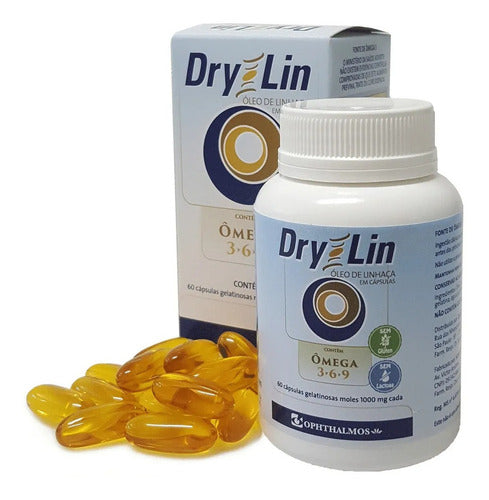 Dry-lin Óleo De Linhaça Em Cápsulas 1000mg C/ 60