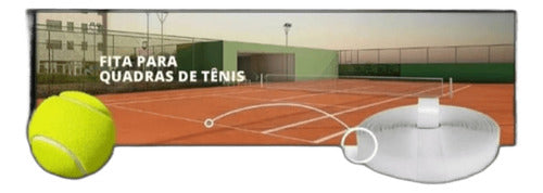 Kit Marcação / Fita Quadra De Tênis Saibro 150m + 20kg Prego