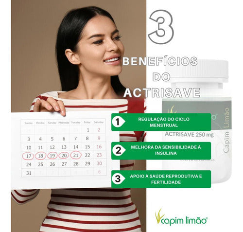 Actrisave 250 Mg 60 Capsulas