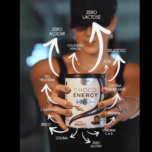 Choco Energy Superfood Sabor Chocolate 220g 100% Você