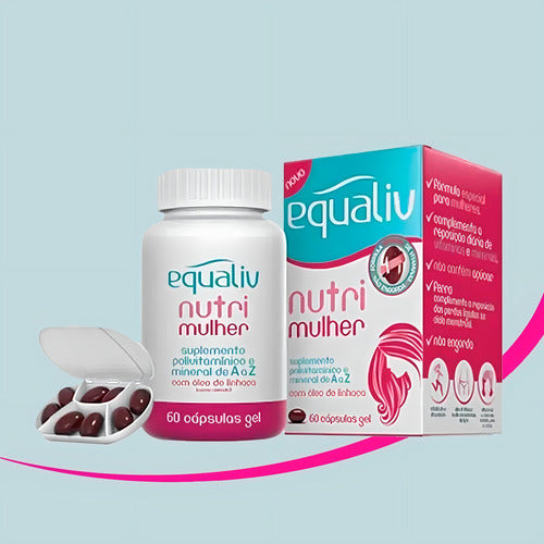 Suplemento Alimentar Equaliv Nutri Mulher 60 Cápsulas Gel