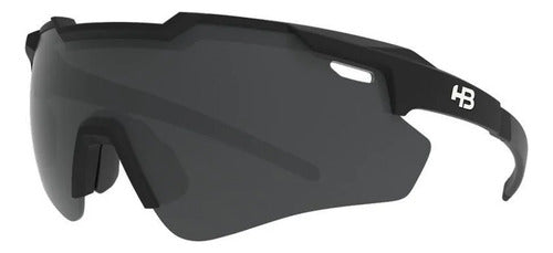 Óculos De Sol HB Shield Evo 2.0 Matte Black Gray Cor da armação Preto Cor da lente Cinza-escuro
