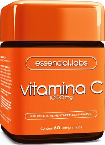 VITAMINA C 1000mg - Fórmula Concentrada e 100% PURA - 60 Doses