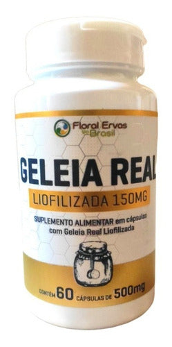 Suplemento Geleia Real Liofilizada 60 Caps 500 Mg - Floral Ervas do Brasil