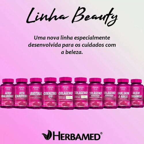 Silício Orgânico + Vitaminas - 60 Cápsulas - Herbamed Sabor Sem sabor