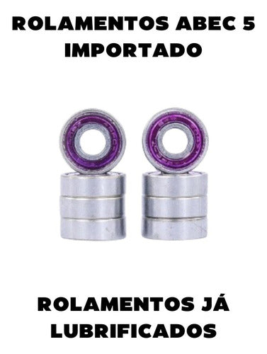 Skate Montado Profissional Cisco Abec 7 Liso Pronto P/ Andar