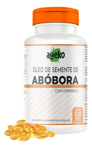 Óleo De Semente De Abóbora + Vitamina E 120caps