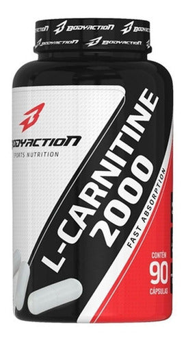 L-carnitina 90 Caps 2000mg - Bodyaction Sabor Sem sabor