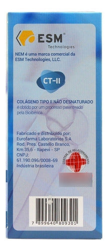 Bemove Colágeno Tipo 2 Acido Hialurônico 30 Comprimidos