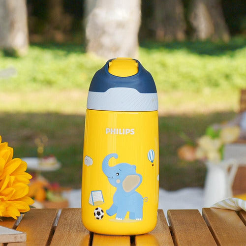 Kit Copo Térmico E Garrafa Philips Adulto E Infantil