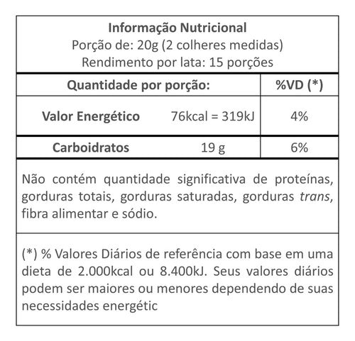 Palatinose Neutro 300g Vitafor - Sabor Natural