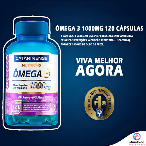 Ômega 3 Catarinense 120 Cápsulas 1000mg