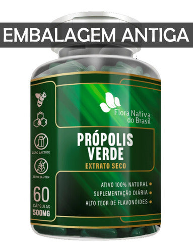 Própolis Verde 60 Cápsulas 500mg - Flora Nativa