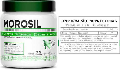 2 Potes Do Morosil Original Galena 500mg - Fórmula Avançada Com Máxima Absorção - 60 Doses