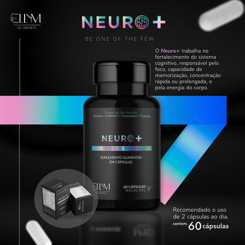 Kit Nootropico 180caps Memoria Foco Trabalho Treino Ellym Sem sabor