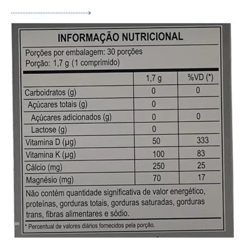 Prosso D+ Km Com 30 Comprimidos 2000ui - Momenta Sabor Sem sabor
