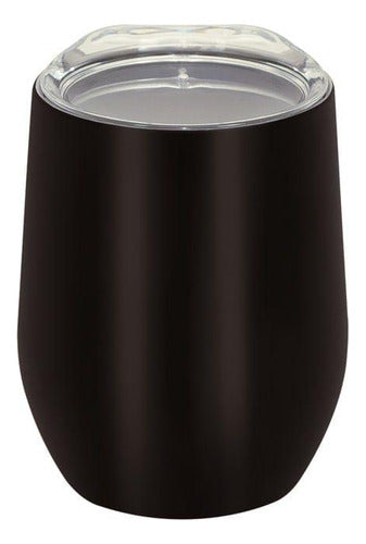 Copo Térmico Com Tampa 360 Ml Preto 008041 Mor