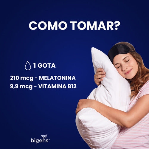 Night Calm B-12: Melatonina + Metilcobalamina 413% Vd Sublingual, Sabor Frutas Vermelhas | Bigens