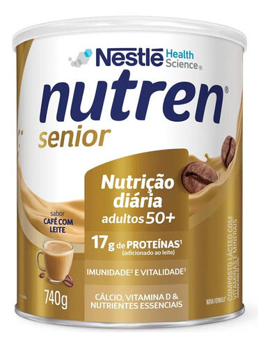 Composto Lácteo Café com Leite Nutren Senior Lata 740g