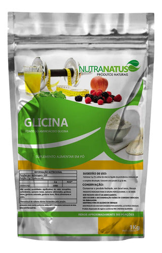 Glicina 1kg Nutra Natus 100% Pura Importada