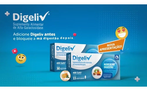 Digeliv 400 Gaui 30 Comprimidos Mastigáveis