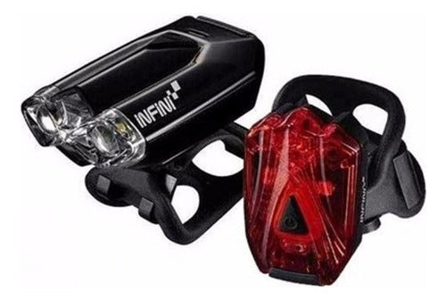 Farol E Lanterna Bicicleta Recarregavel Usb Infini I260wr