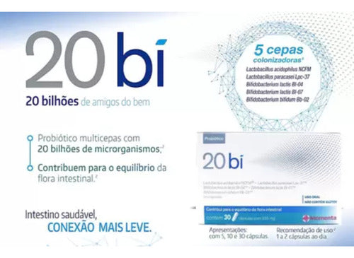 20bi Probiótico c/30 cápsulas