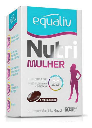 Suplemento Alimentar Equaliv Nutri Mulher 60 Cápsulas Gel